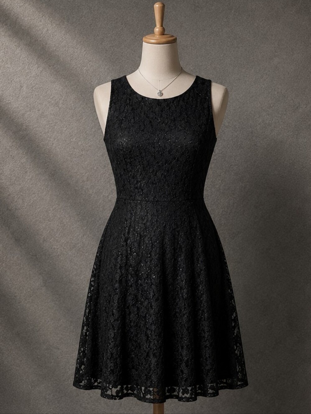 Women's Speechless Little Black Glitter Dress